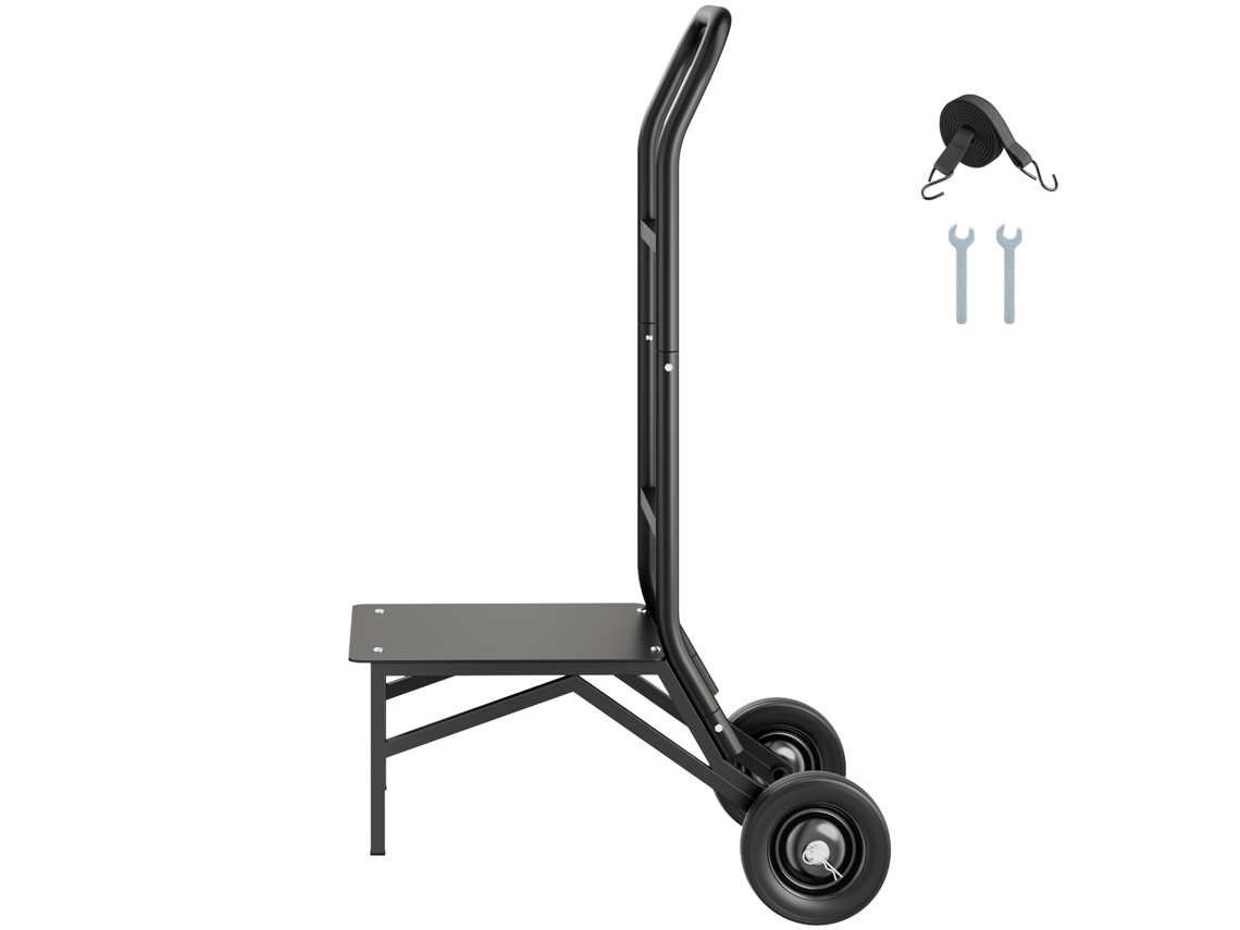 Carrito plegable para sillas Succebuy, capacidad para 10 sillas, 68 kg, negro mate