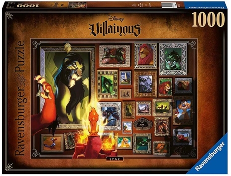 Puzzle RAVENSBURGUER Villainous Skar (Edad Mínima: 8 Anos - 1000 Piezas)