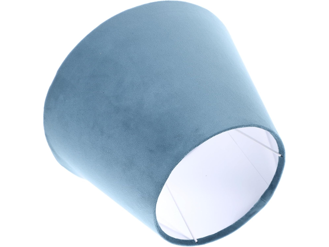 Lámpara De Pie Moderna Blanca Y Azul Con Portalámparas E27.