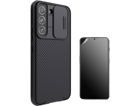Funda + Protector de Pantalla Samsung S22 Plus Nillkin Camshield Negro