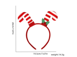 Diadema navideña con cuernos, accesorio navideño brillante, ideal para fiestas, cosplay y uso diario Aeuzwr (Estilo 56)