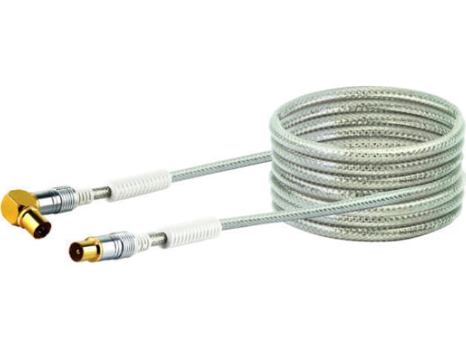 Cable de Antena SCHWAIGER (Coaxial - 10 m - Blanco)