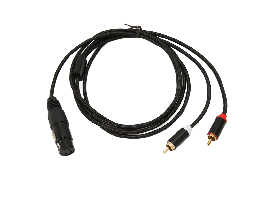 Cable Divisor En Y Doble Xlr Hembra A Rca Macho, Sin Ruido, 2 M/6,6 Pies, Interconexión Estéreo