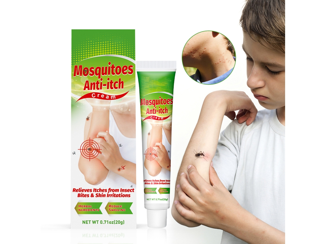 Crema para picaduras de mosquitos (repelente, alivio de la picazón)