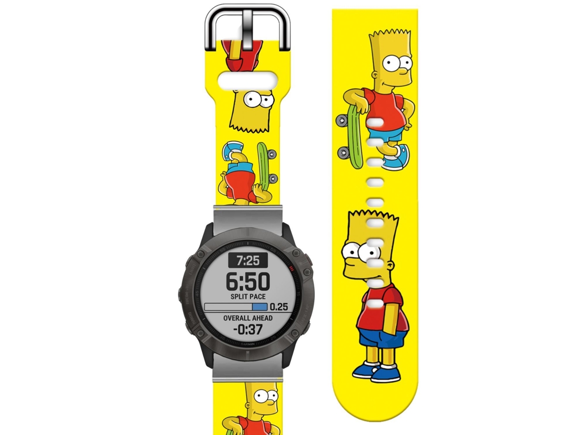 Correa Silicona Líquida para Garmin vivoactive 4 Amarillo