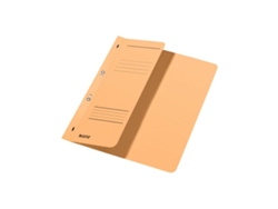 Carpeta Leitz con ojales, DIN A4, cartulina Manila, gamuza, encuadernación oficial 250 g/m², 1 2 tapas delanteras con tira de etiquetado Leitz (90 mm de ancho)