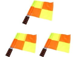 6 Banderas De Árbitro De Fútbol Con Bolsa De Transporte, Para Marcar La Línea De Banda Y Garantizar El Juego Limpio En Los Partidos Deportivos.