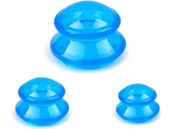 Kit de ventosaterapia de silicona para reducir la celulitis y aliviar el dolor articular. Siurn (azul)