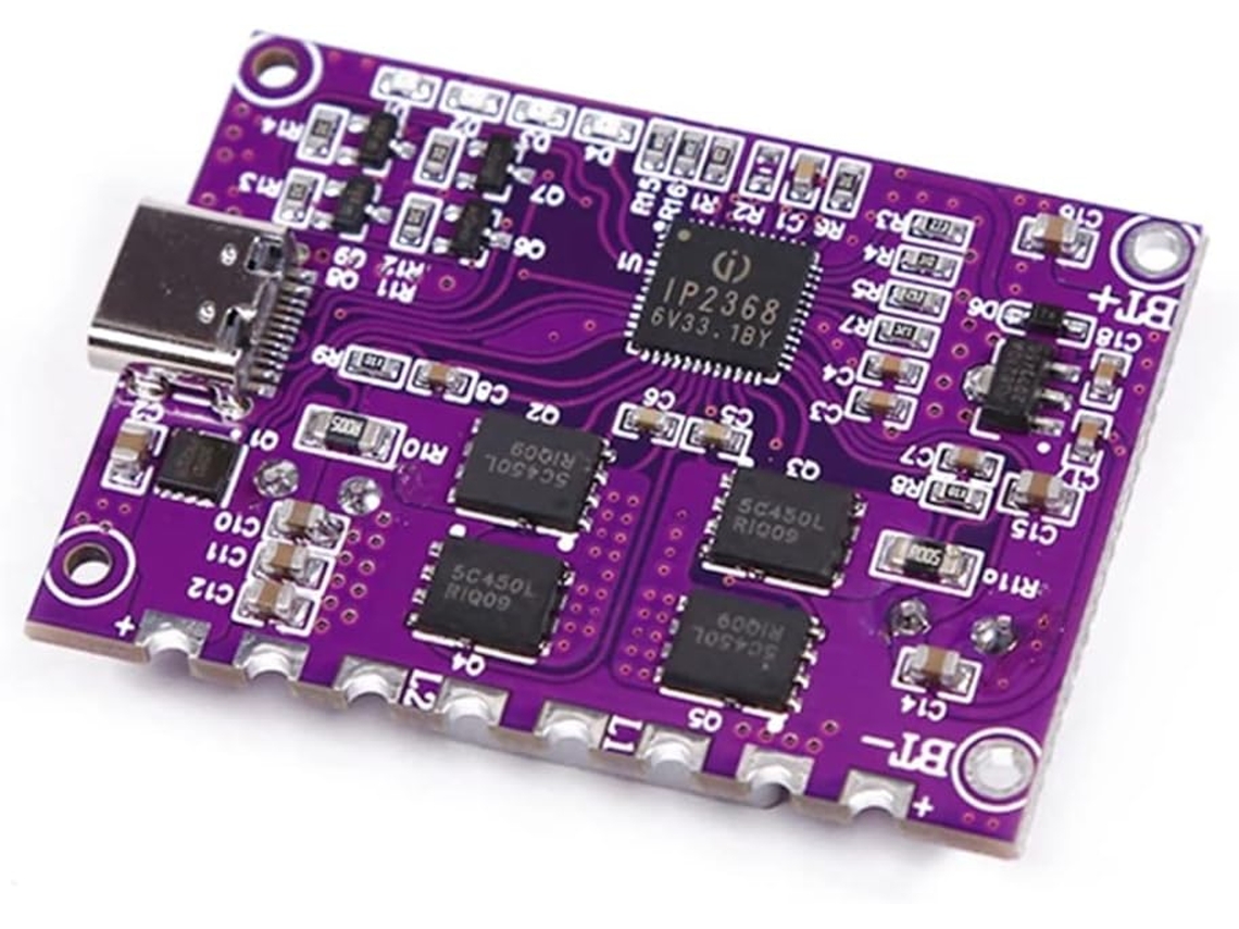 Módulo De Carga Bidireccional Ip2368 De 100 W, Interfaz Buck Boost Tipo C, Batería De Litio
