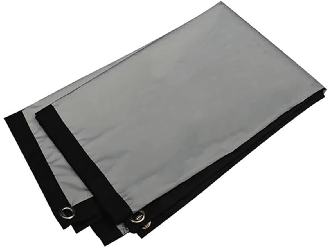 Pantalla De Proyección, 16:9, Gris, Antiluz, De 60 A 133 Pulgadas, Con Borde Negro Y Orificio Para Instalación