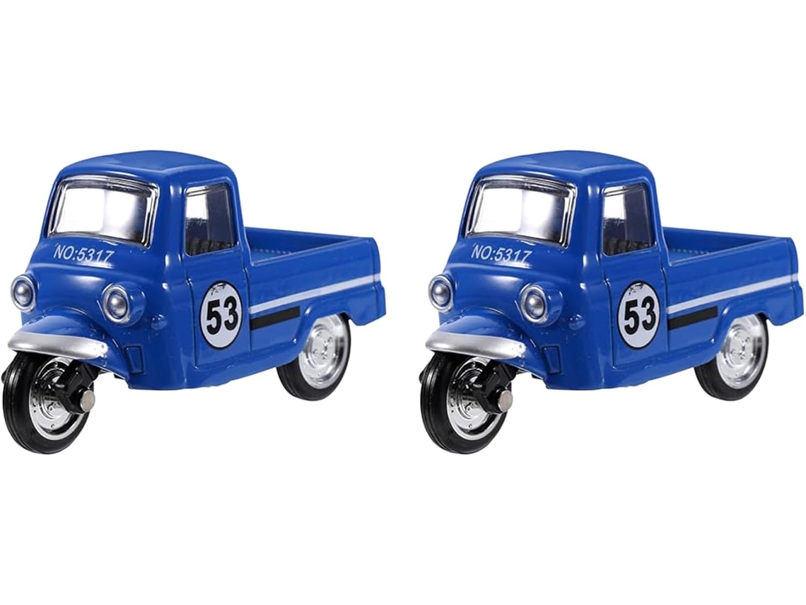 2x Triciclo Vintage Modelo Coche Adorno Estatua De Oficina-c