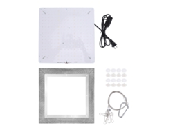 2026-luz De Crecimiento Quantum Plate 256 Led Rojo Azul Para Plantas Interior Flores Verduras Frutas