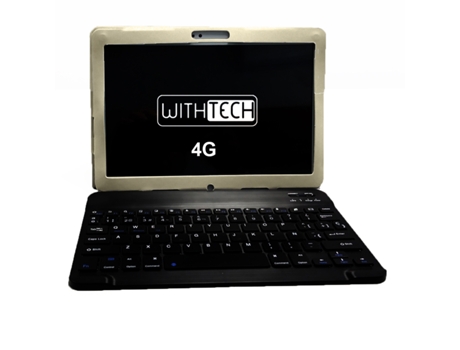 Tablet WITHTECH CIS Edison V VI con funda y teclado (10'' - 6 GB - 64 GB RAM - Wi-Fi+4G - Dorado)