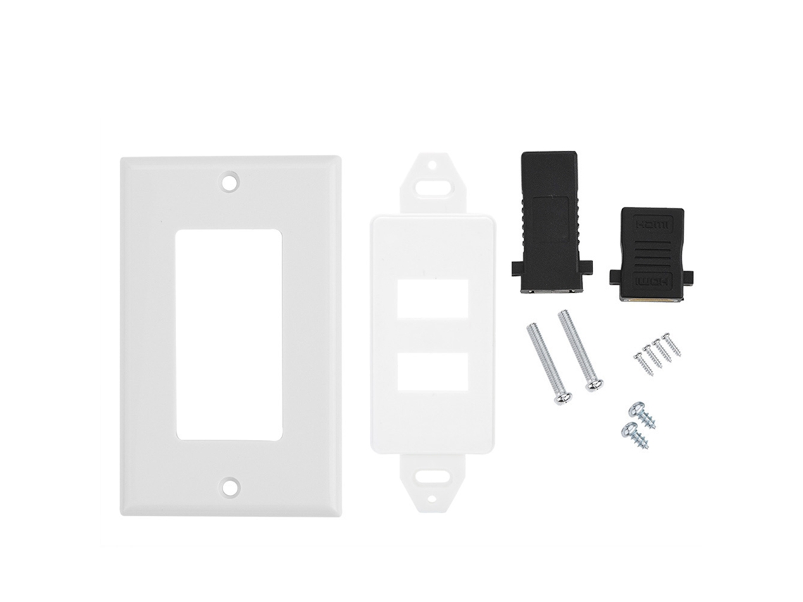 Panel Multimedia De Pared Integrado Con Hdmi Y Usb 3.0, Conector De Audio Y Vídeo De Alta Calidad.