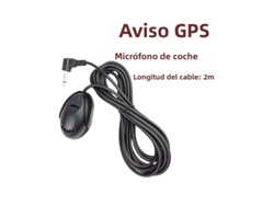 Mini micrófono para coche con cable de 3,5 mm, condensador omnidireccional, manos libres. Mdug (2 m)