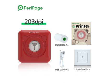 Mini impresora térmica inalámbrica de bolsillo BT 207Dip Mini impresora térmica inalámbrica portátil de bolsillo HHZ