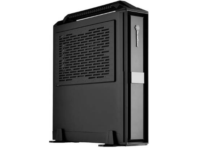 Caja PC SILVERSTONE SST-ML08B-H (HTPC - Negro)
