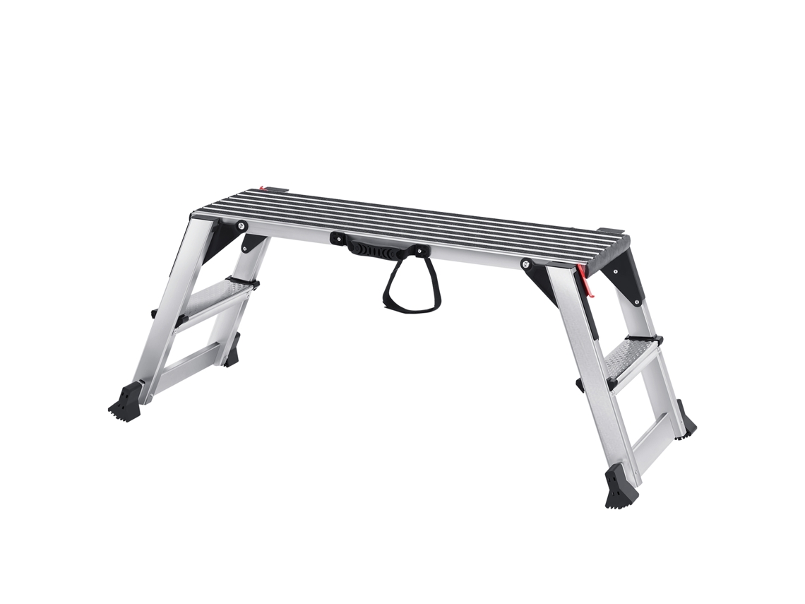 Plataforma de trabajo plegable de aluminio Succebuy, escalera para paneles de yeso de 300 kg, antideslizante