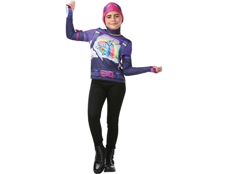 Disfraz de Niña RUBIE'S Camiseta con capucha Brite Bomber (Poliéster - Tam: 9-10 Años)