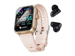 Auriculares Bluetooth TWS 2 en 1 con monitorización de salud y llamadas Bluetooth, reloj inteligente Ly Ebike de 1,85 pulgadas