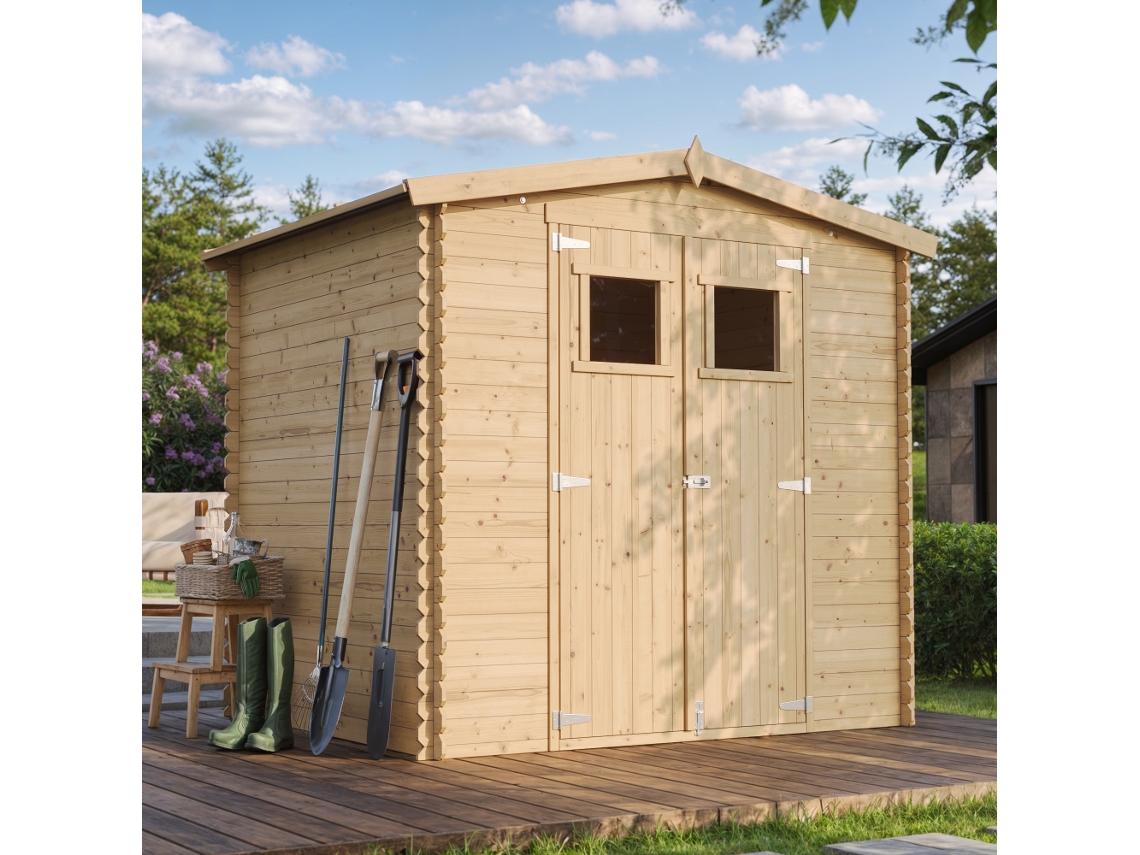 Caseta de Jardín de Madera TIMBELA M369 (4,33 M² - 218 x 236 x 226 cm)