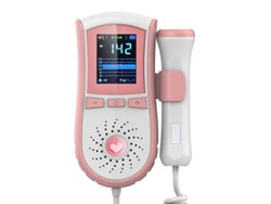 Monitor Doppler Fetal Digital Rosa Con Pantalla Gráfica, Detector De Latidos Del Bebé A Pilas 3.0mhz, Cuidados Prenatales Para Embarazadas
