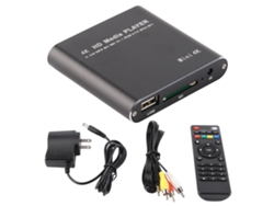 Mini Reproductor Multimedia 4k De Alta Resolución Con Hdmi, Av, Usb, Ranura Para Tarjetas De Almacenamiento Y Enchufe Estadounidense.
