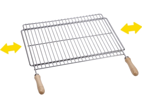 Parrilla Extensible para Barbacoa SAUVIC 70X40Cm En Acero Zinc