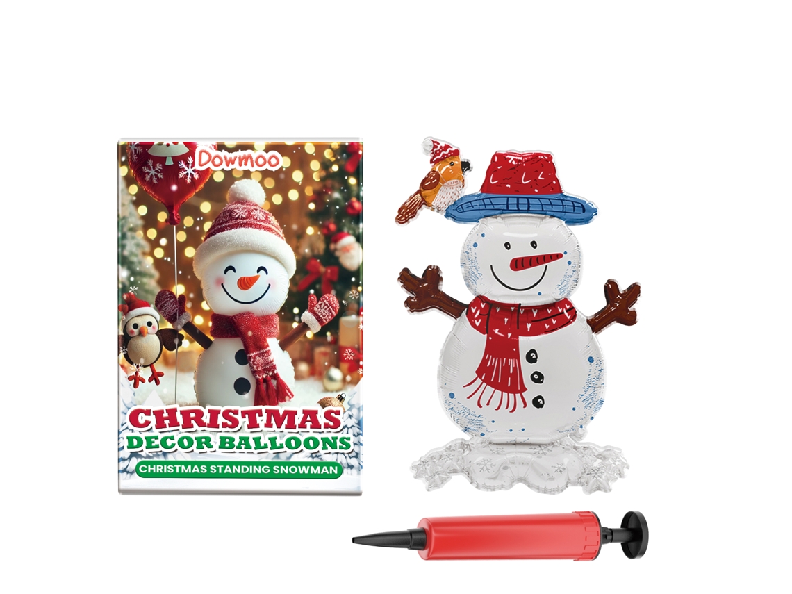 Bola de globos con forma de muñeco de nieve de pie para Navidad en Worten