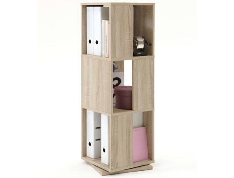 FMD Estante archivador giratorio abierto 34x34x108 cm roble 291-001