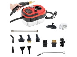 Limpiador A Vapor De Alta Temperatura Y Alta Presión De 2500 W Con 14 Accesorios, 6 Modos Ajustables, Rojo Gertiz