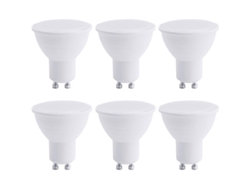 Bombillas Led Gu10, 5w Blanco Frío 6500k (equivalente A Halógena De 50w), Paquete De 6