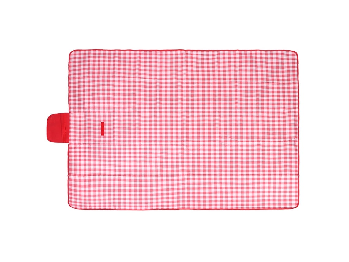 Rebe-manta De Picnic Impermeable Antimoho Para Camping Al Aire Libre, Cuadrados Rojos Y Blancos (195x200cm)