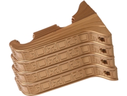 Soportes Dobles De Plástico Dorado Para Barras De Cortina, Compatibles Con Barras De 26-28 Mm, Paquete De 4 Soportes.