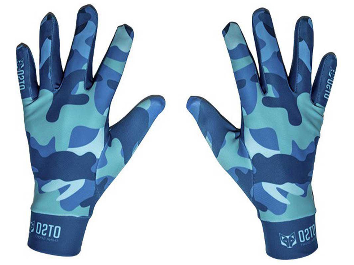 Guantes para Hombre OTSO Endurance Azul para Corrida (XS - S)