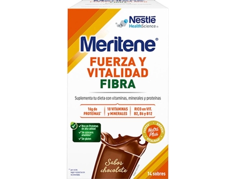 Batido NESTLÉ Meritene Fibra Chocolate (14 Saquetas - 35 g)