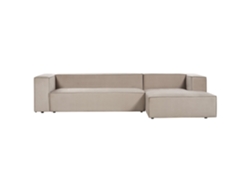 Sofá de 3 plazas BELIANI Vernon de Terciopelo Beige 330x178x68