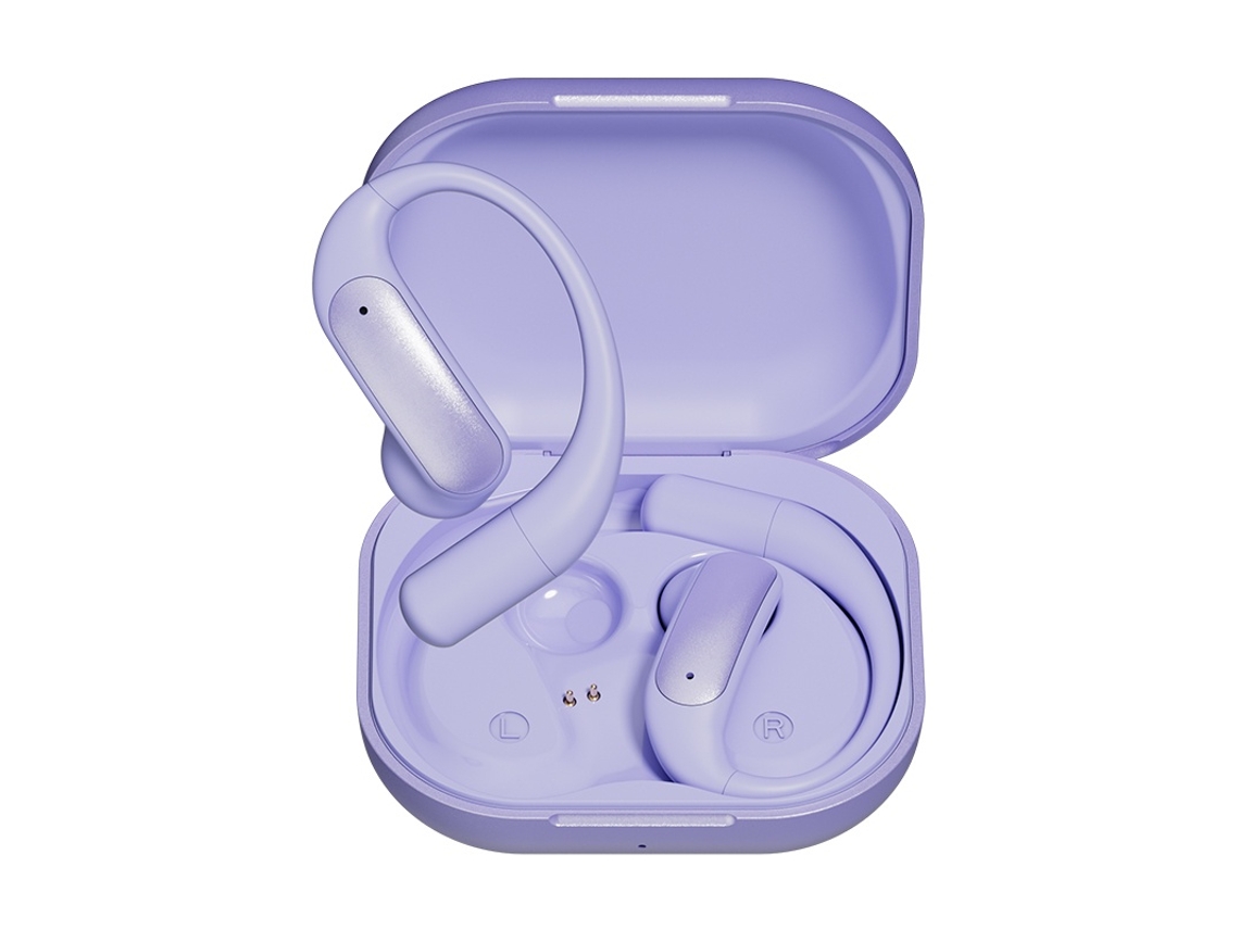Auriculares Tws Abiertos Con Traducción Por Ia: Traductor En Tiempo Real, Sonido De Alta Fidelidad Y Bluetooth Inalámbrico (morados)