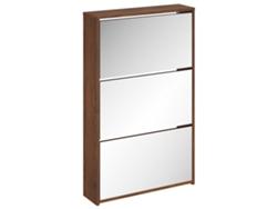 Zapatero con espejo, 3 compartimentos, 63x17x102,5 cm, MAISON EXCLUSIVE