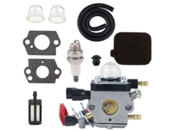Kit de carburador para Stihl BG50 BG55, apto para cortacéspedes con carburador BG45 BG85, número de pieza 4229-120-0650. Incluye junta, bujía y filtro.
