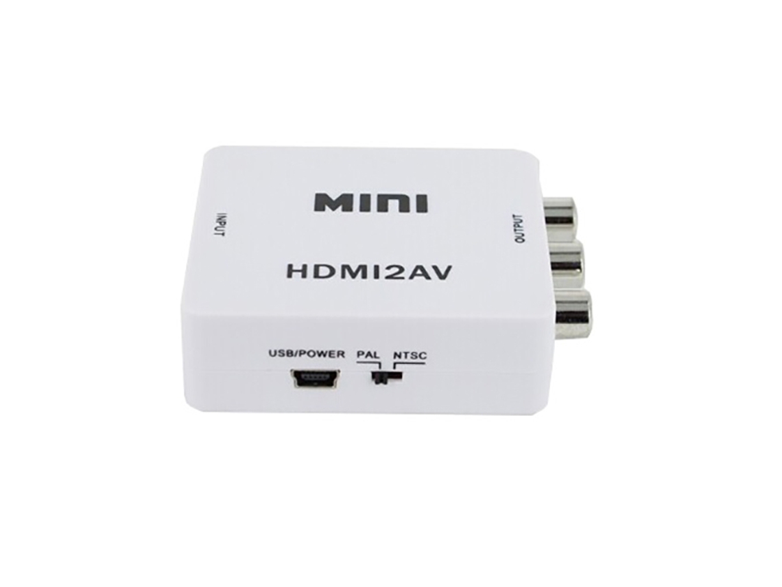 Mini convertidor de HDMI a AV RCA Analogica de vídeo YATEK YK-101