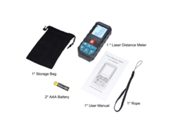 Medidor De Distancia Láser Con Sensor De Ángulo, Pantalla Lcd De 2 Pulgadas, Alta Precisión, Modos De Medición, Clasificación Ip54.