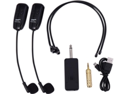 Amplificador Mezclador De Micrófono Inalámbrico Uhf U12f Para Dos Auriculares, Ideal Para Guías Turísticos.