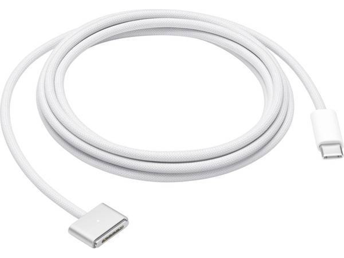 Cable APPLE MacBook (USB-C - MagSafe 3 - 2 m - Blanco)