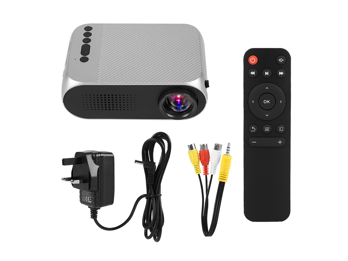 Proyector LED portátil 1080p con entrada HDMI