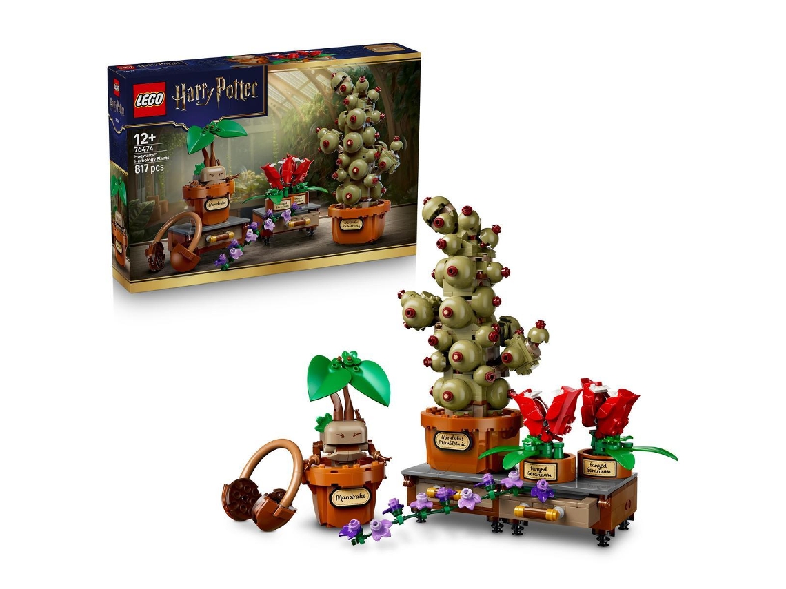 Lego® 76474 Harry Potter Hogwarts: Plantas de Herbologia - Brinquedo Interativo