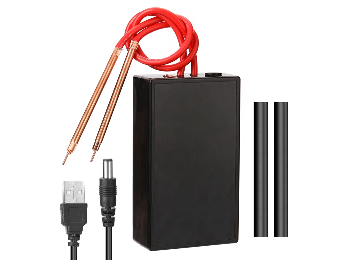 Máquina de soldar portátil pequeña para bricolaje con 6 velocidades ajustables, 2 modos, recargable, con lápiz de soldadura y cable de carga.