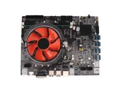 Placa Base De Minería 4g Ddr3 8 Usb3.0 Vga Hdmi Salida Dual Placa Madre B75 Con Ventilador