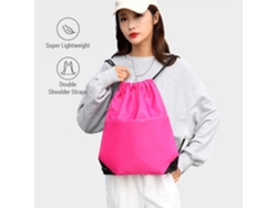 Mochila Impermeable De Tela Oxford Con Cordón Ajustable Y Bolsillo Con Cremallera Para Deportes Y Viajes Al Aire Libre.