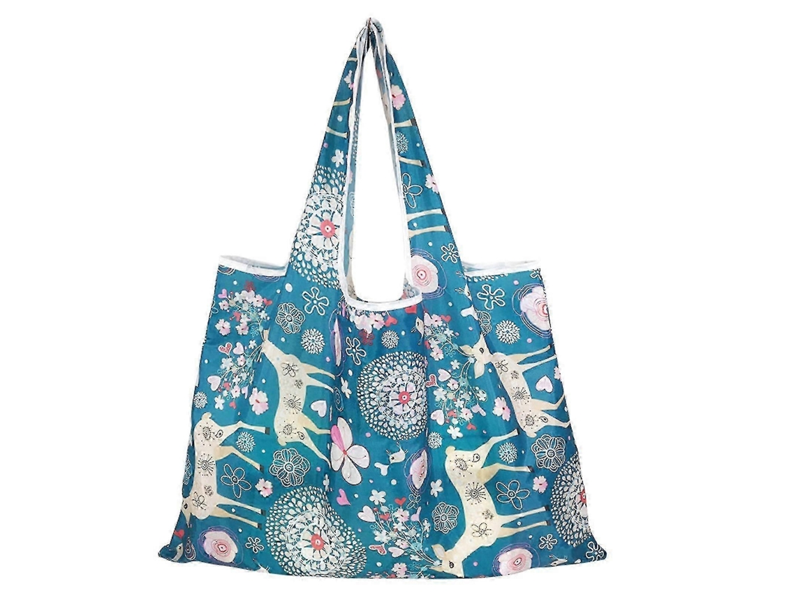 Bolsa de compras de tela Oxford resistente, bolsa de supermercado plegable y reutilizable para cargas pesadas, GOKOCO